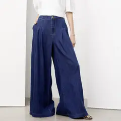 APOLOGY - Jeans Wide Leg Tiro Alto Mujer