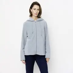 NEWPORT - Polerón Fleece Liso Mujer Con Gorro
