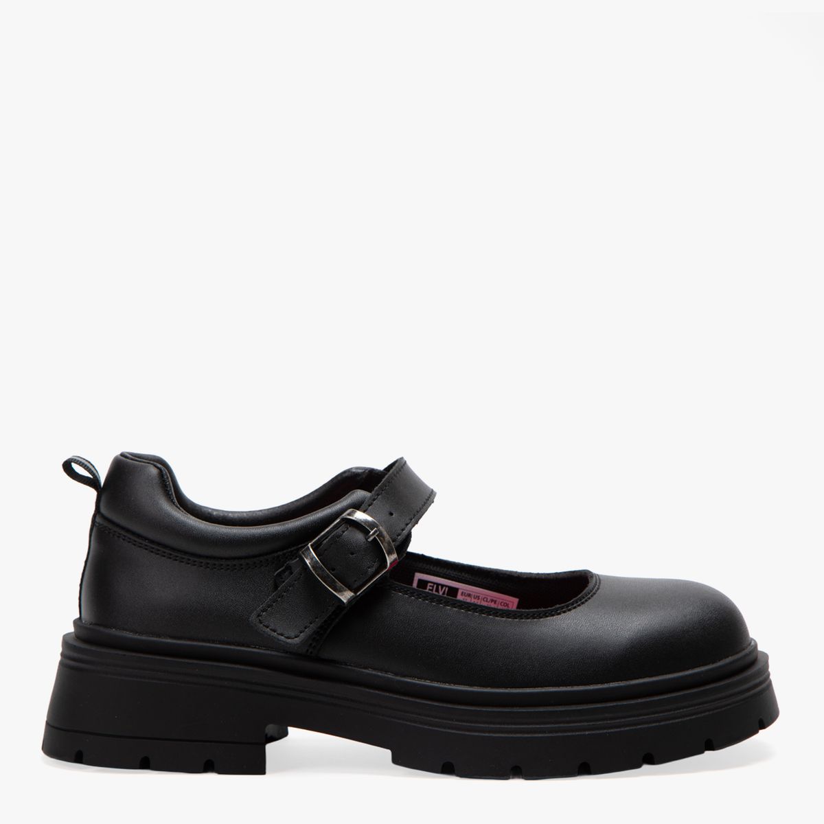 ELEVEN - Zapato Escolar Niña Cuero Negro (34 A 39) Eleven