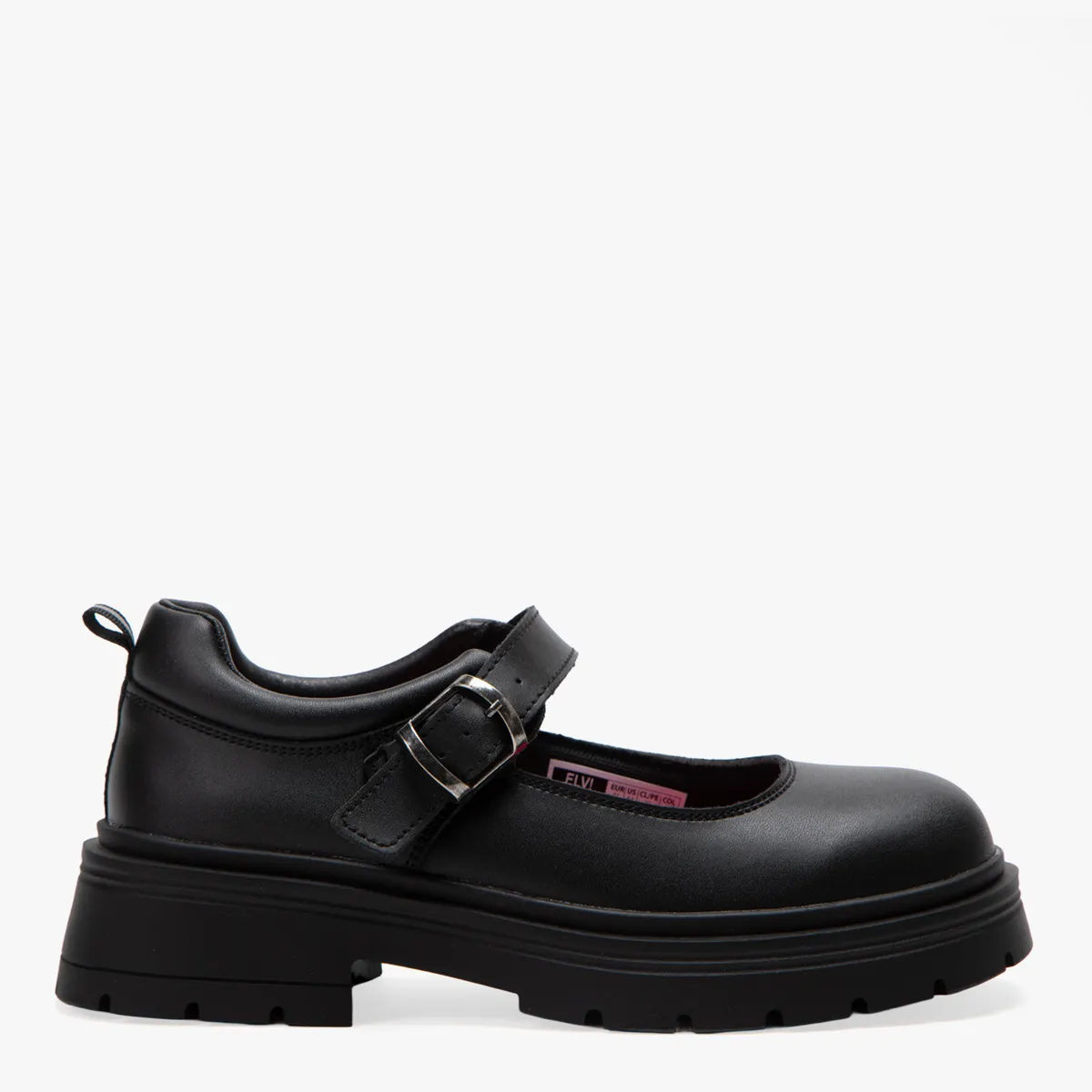 ELEVEN - Zapato Escolar Niña Cuero Negro (34 A 39) Eleven