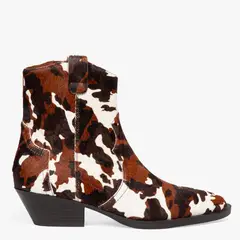 BASEMENT - Botín Mujer Cuero Animal Print