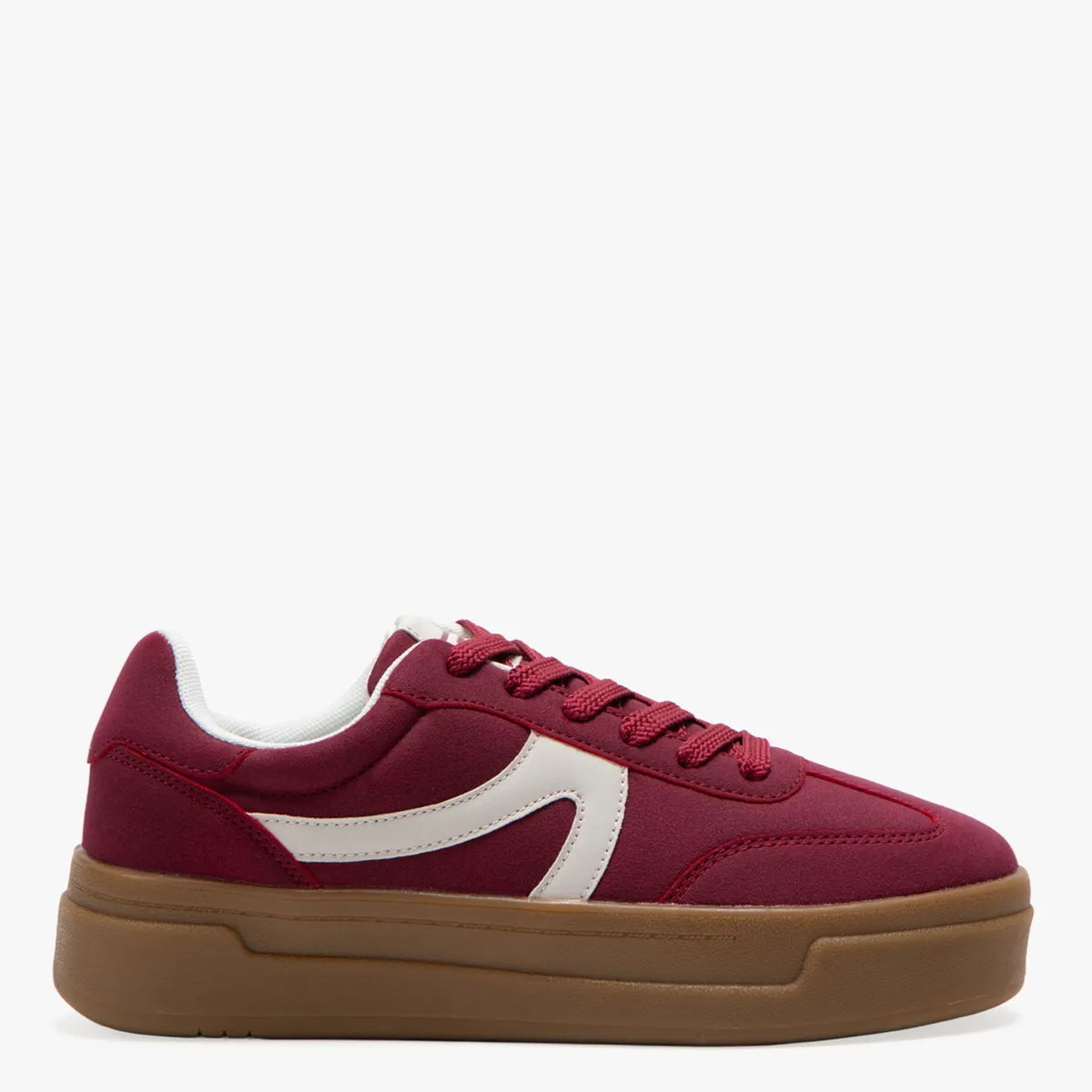 SYBILLA - Zapatilla Urbana Mujer Burdeo Sybilla