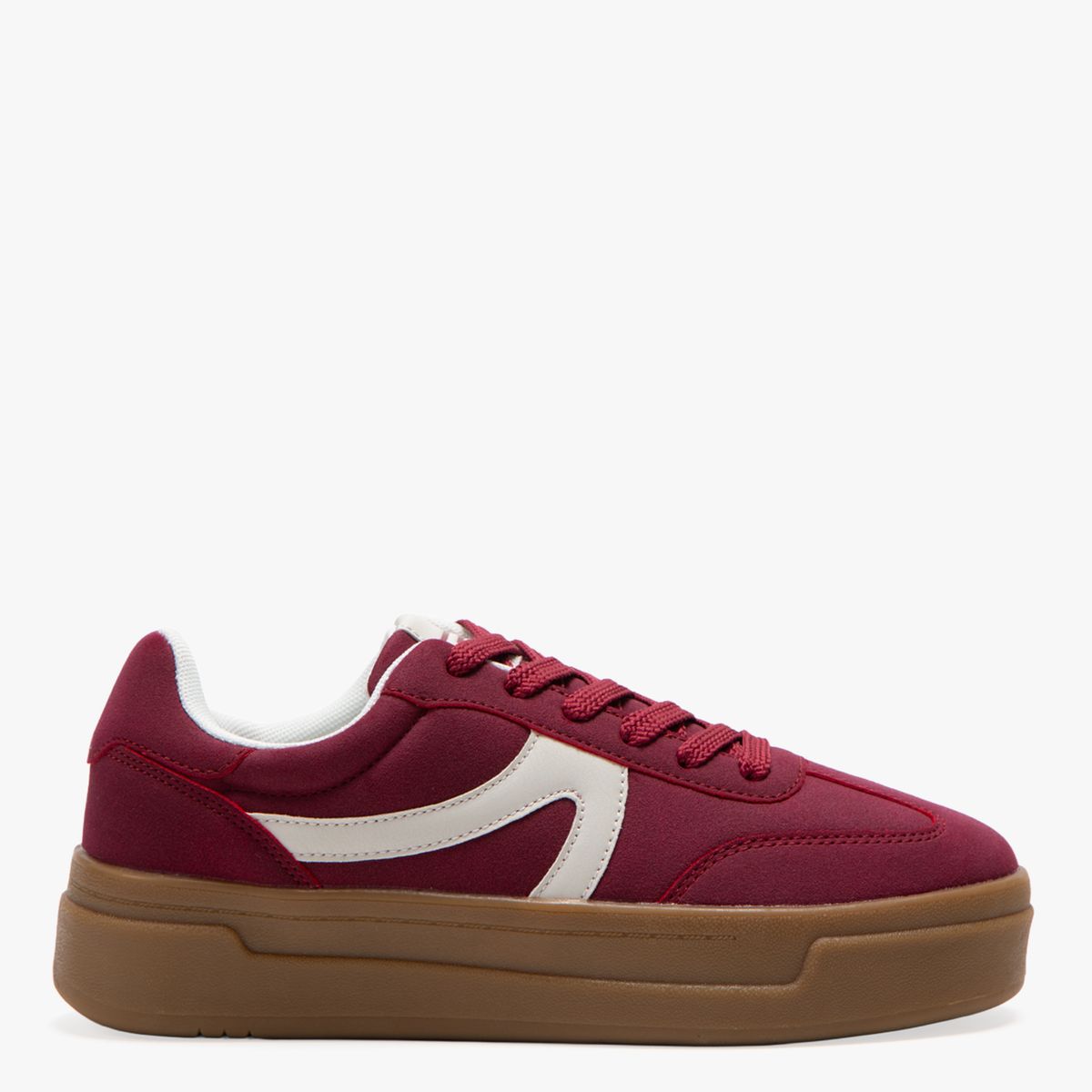 SYBILLA - Zapatilla Urbana Mujer Burdeo Sybilla