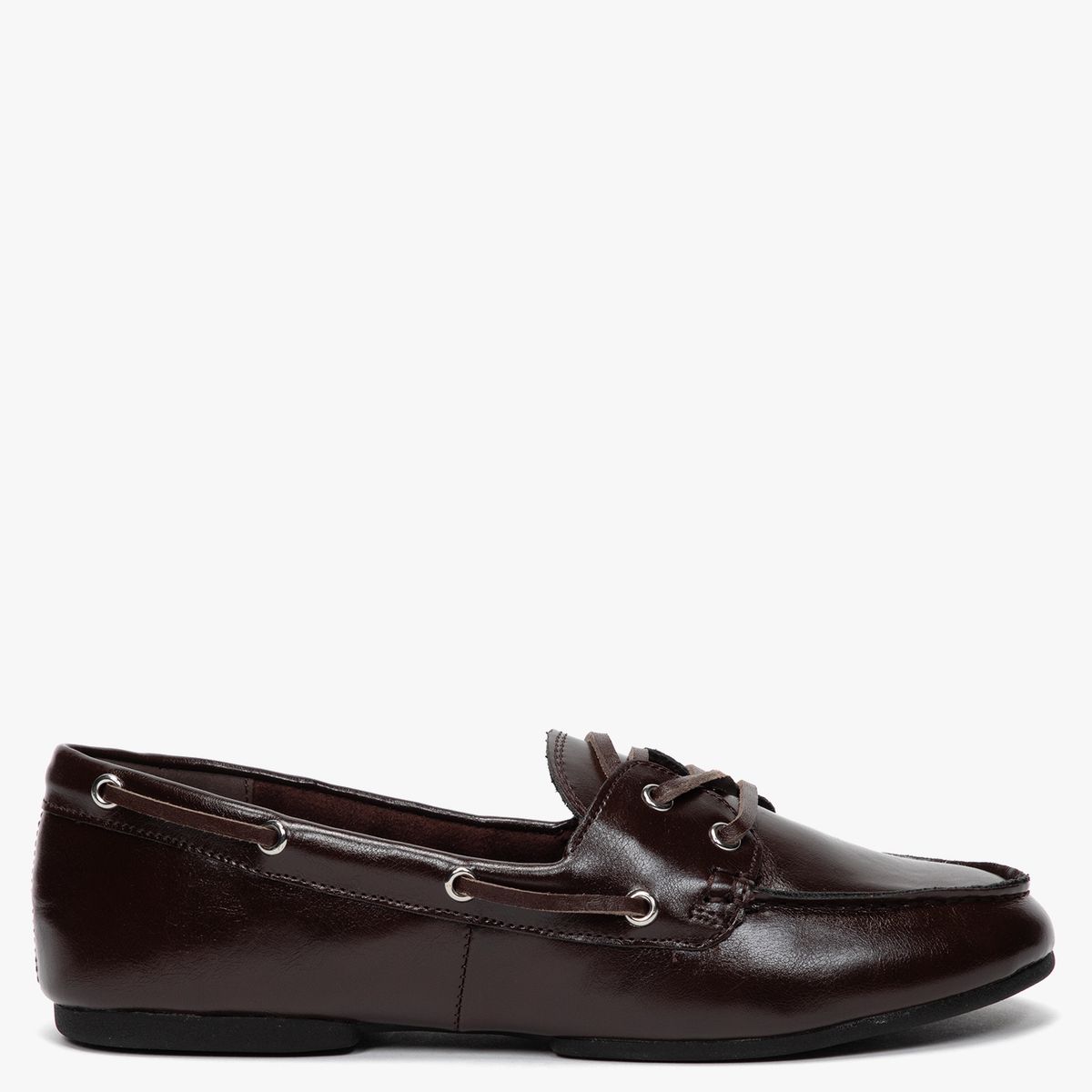 BASEMENT - Mocasín Náutico Mujer Burdeo Basement