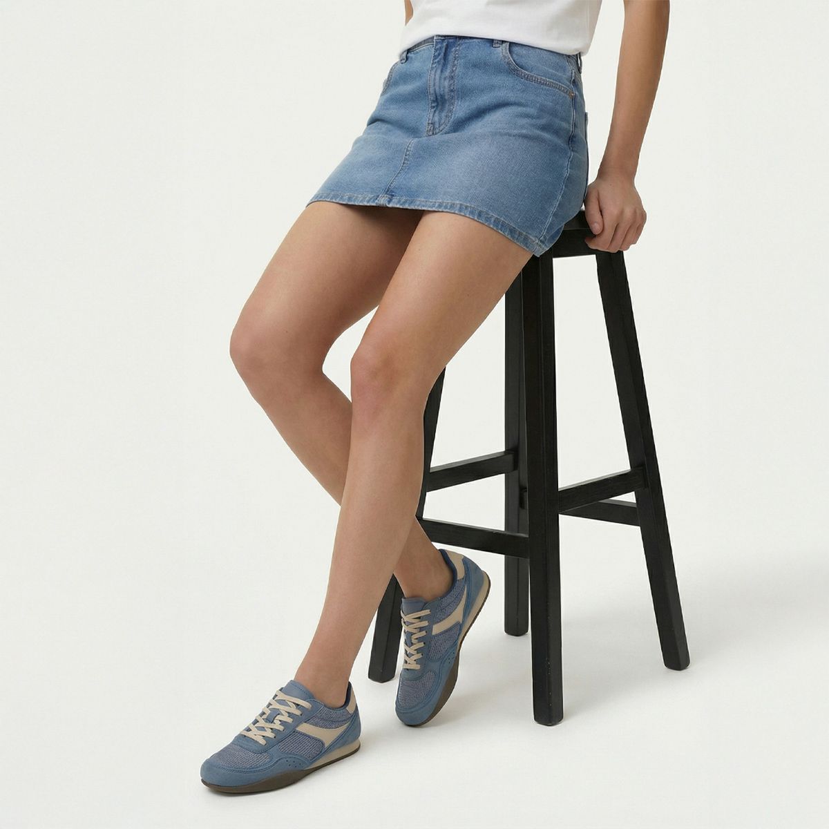 SYBILLA - Zapatilla Urbana Mujer Celeste Sybilla