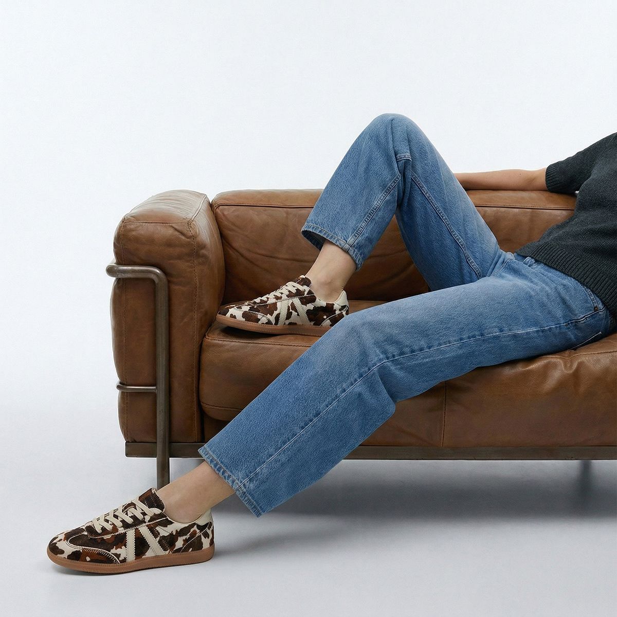 BASEMENT - Zapatilla Urbana Mujer Cuero Multicolor Basement