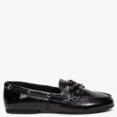 BASEMENT - Mocasín Náutico Mujer Negro