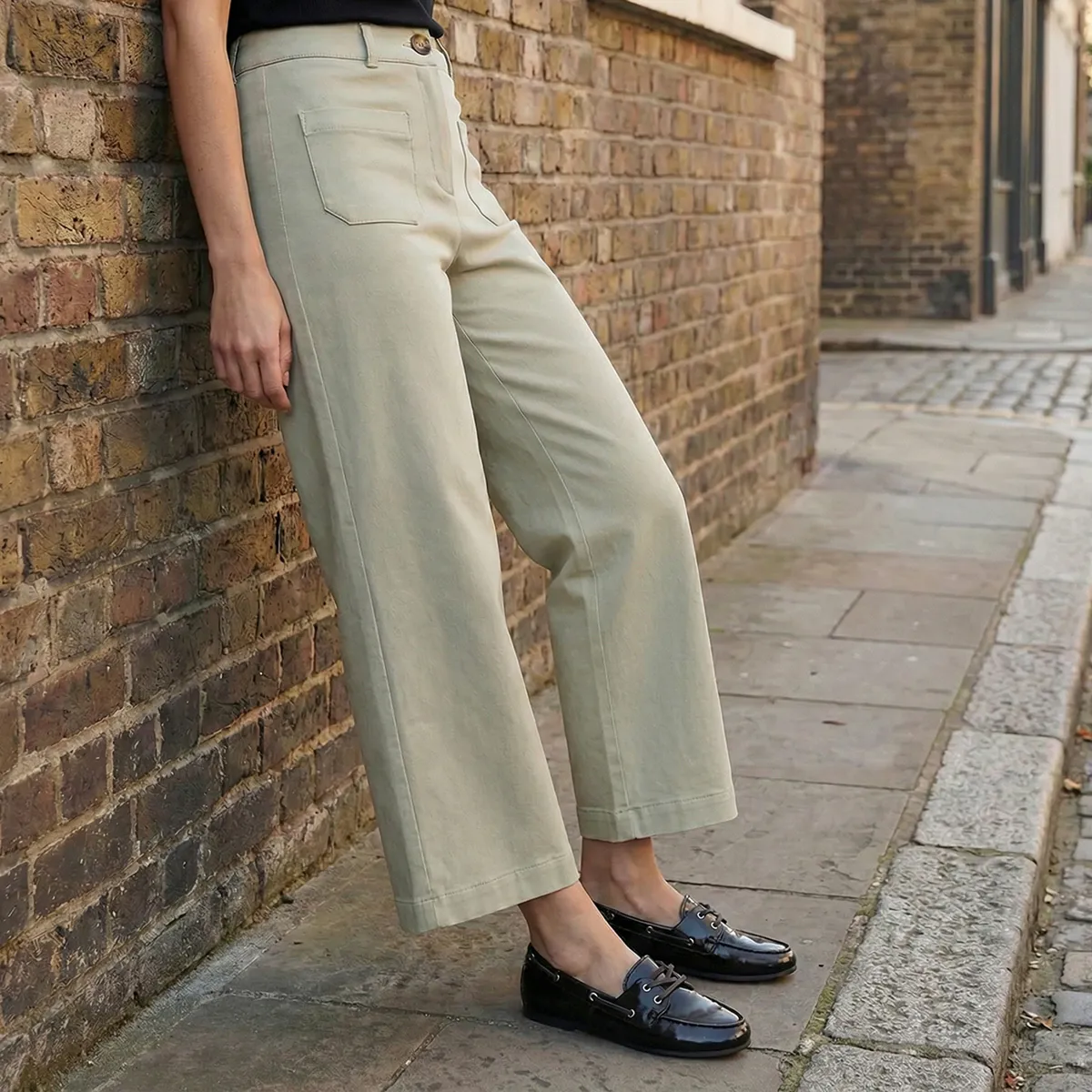 BASEMENT - Mocasín Náutico Mujer Negro Basement