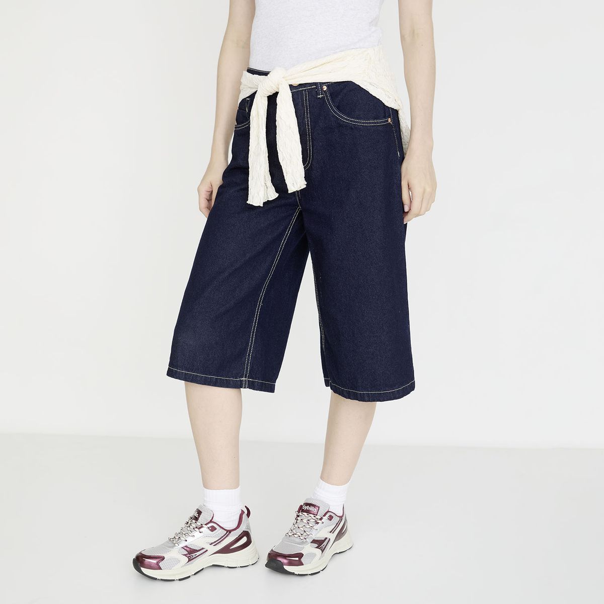 SYBILLA - Zapatilla Urbana Mujer Plateado Sybilla