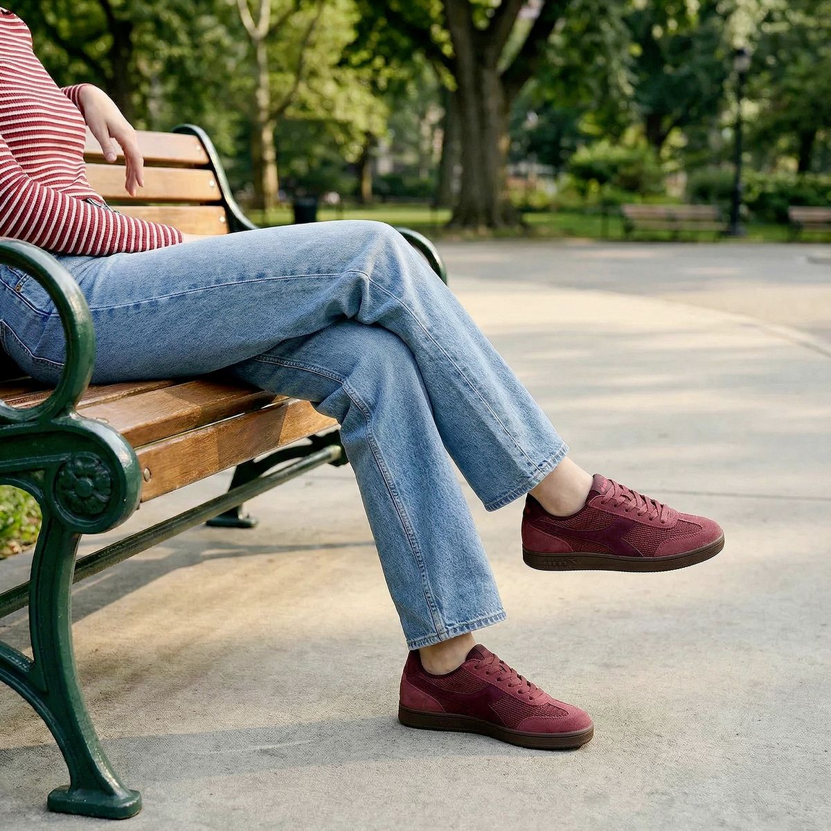 DIADORA - Bamtela Zapatilla Urbana Mujer Rojo Diadora