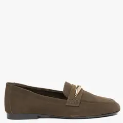 APOLOGY - Mocasín Mujer Cuero Verde