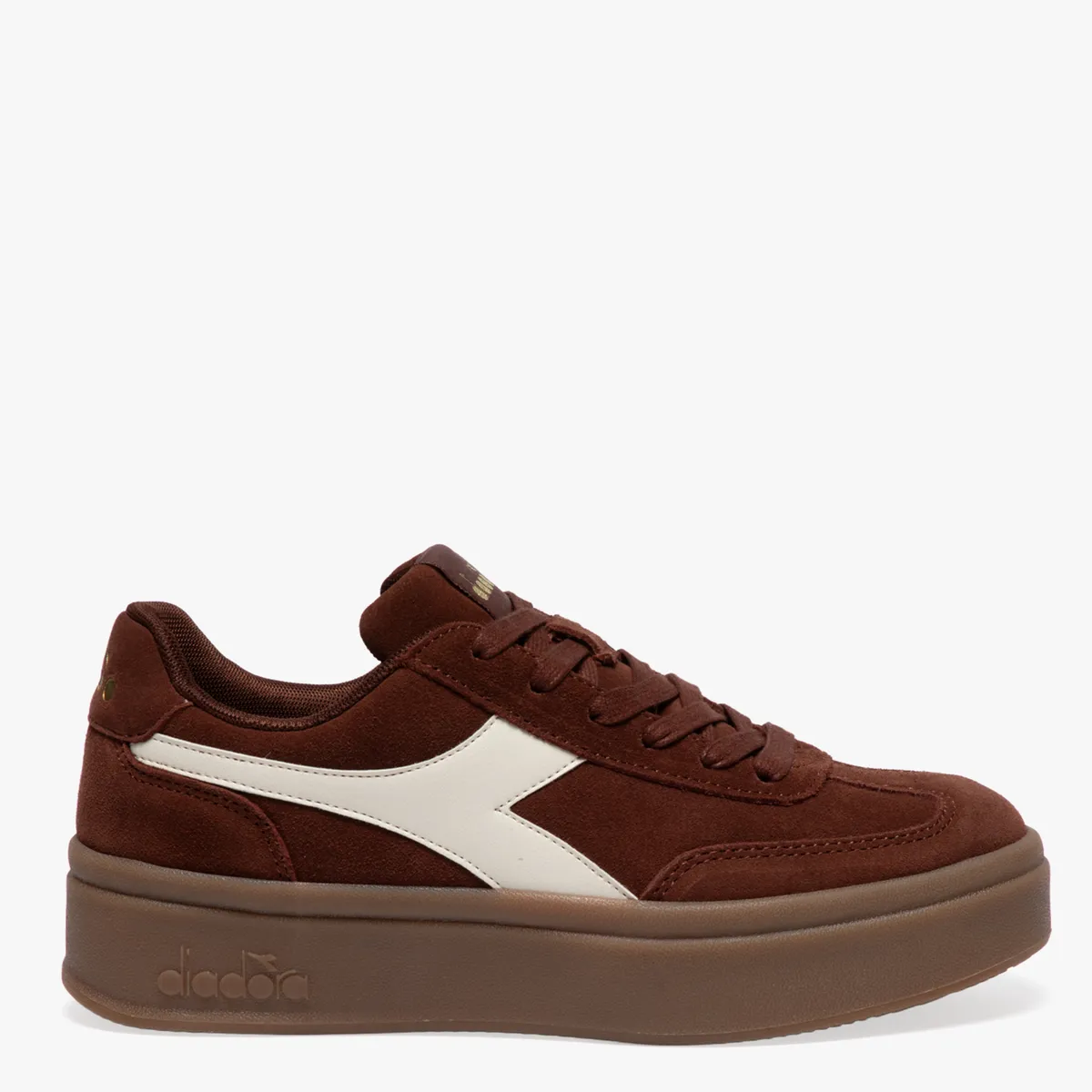 DIADORA - Bamplat Zapatilla Urbana Mujer Cuero Café Diadora