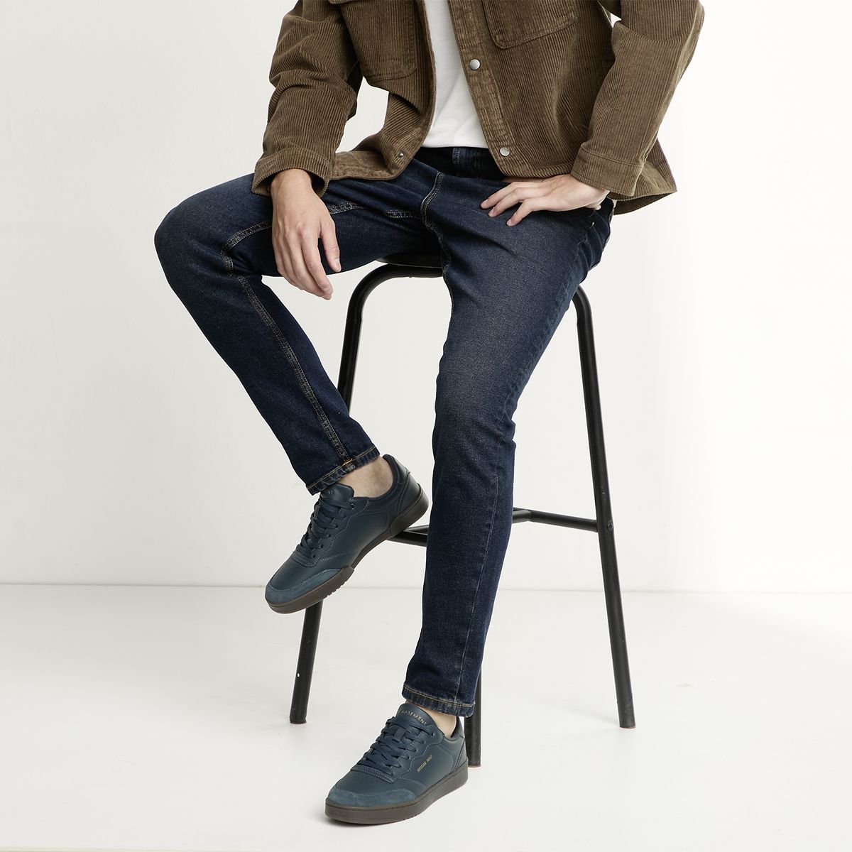 BASEMENT - Zapatilla Urbana Hombre Azul Basement