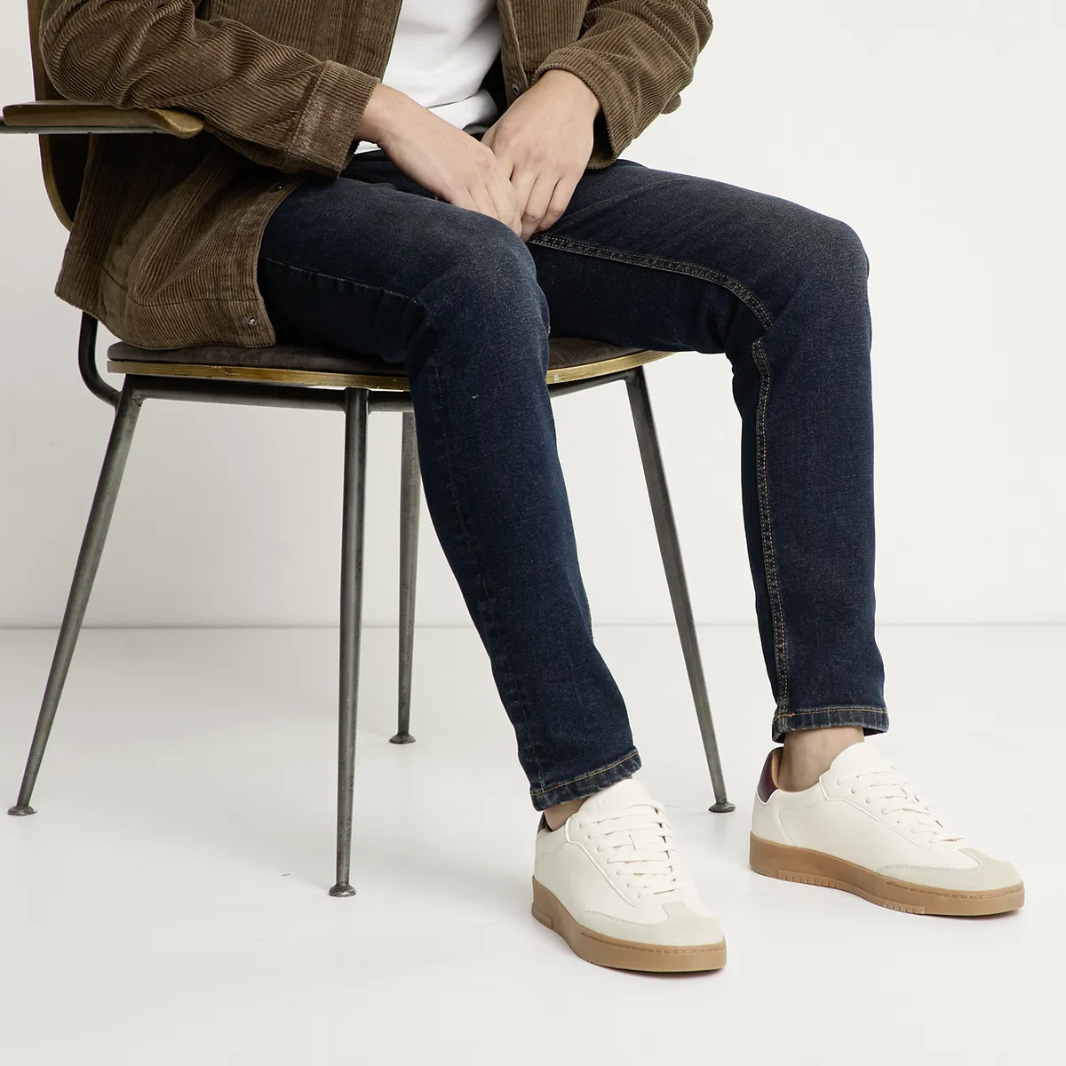 BASEMENT - Zapatilla Urbana Hombre Beige Basement