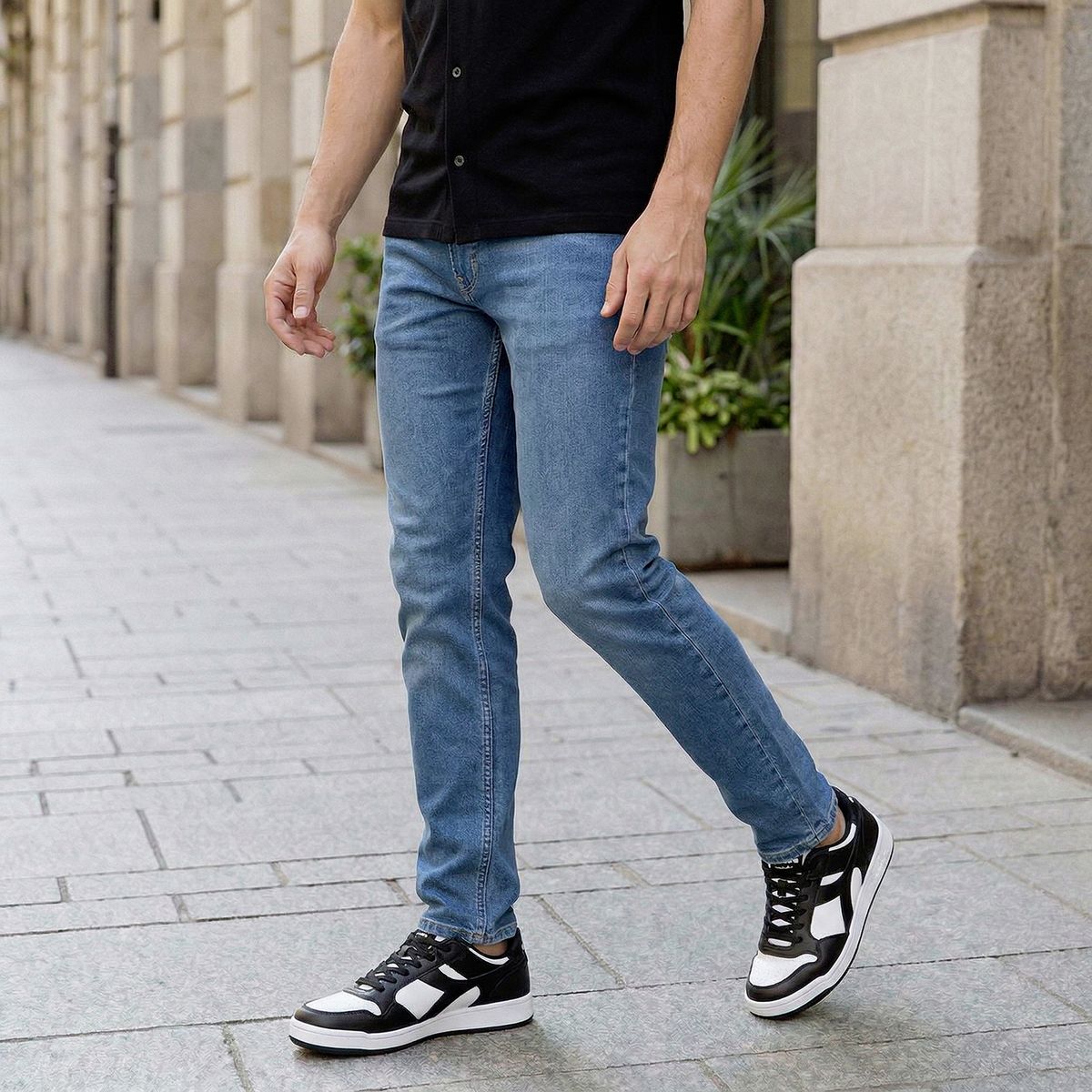 DIADORA - Frepu2 Zapatilla Urbana Hombre Cuero Negro Diadora