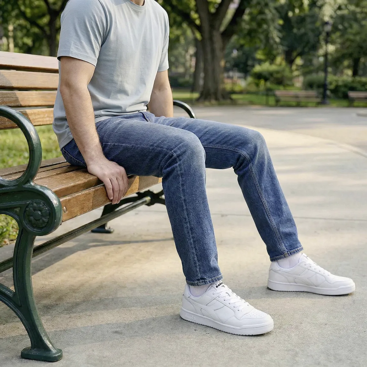 DIADORA - Frepu2 Zapatilla Urbana Hombre Cuero Blanco Diadora