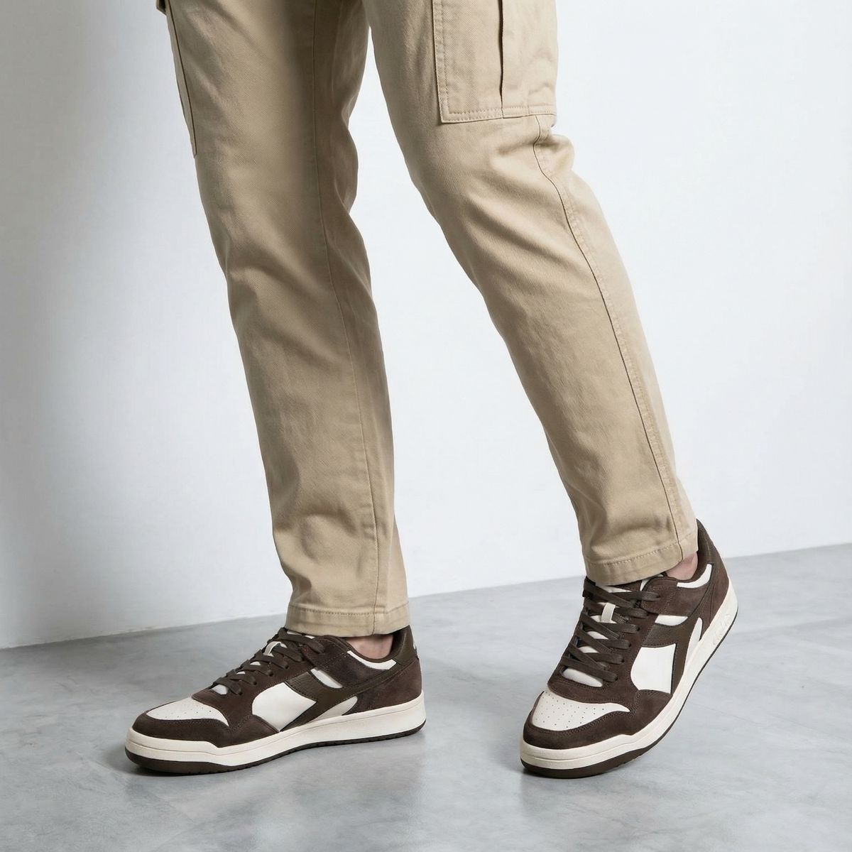 DIADORA - Frepu2 Zapatilla Urbana Hombre Cuero Café Diadora