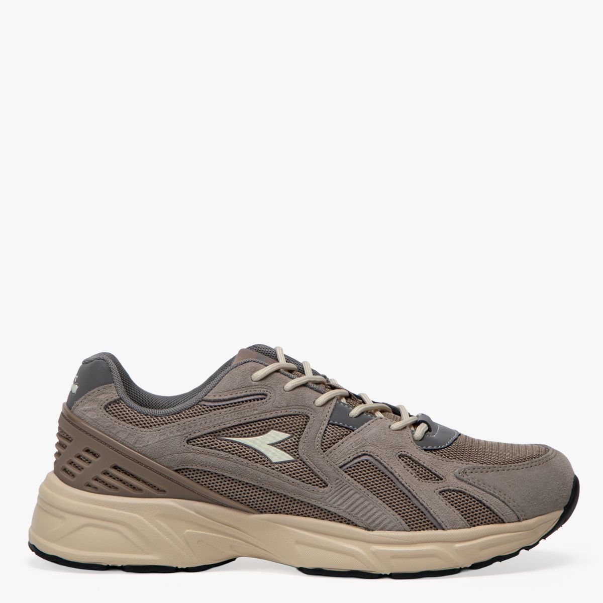 DIADORA - Retracel Zapatilla Urbana Hombre Cuero Gris Diadora