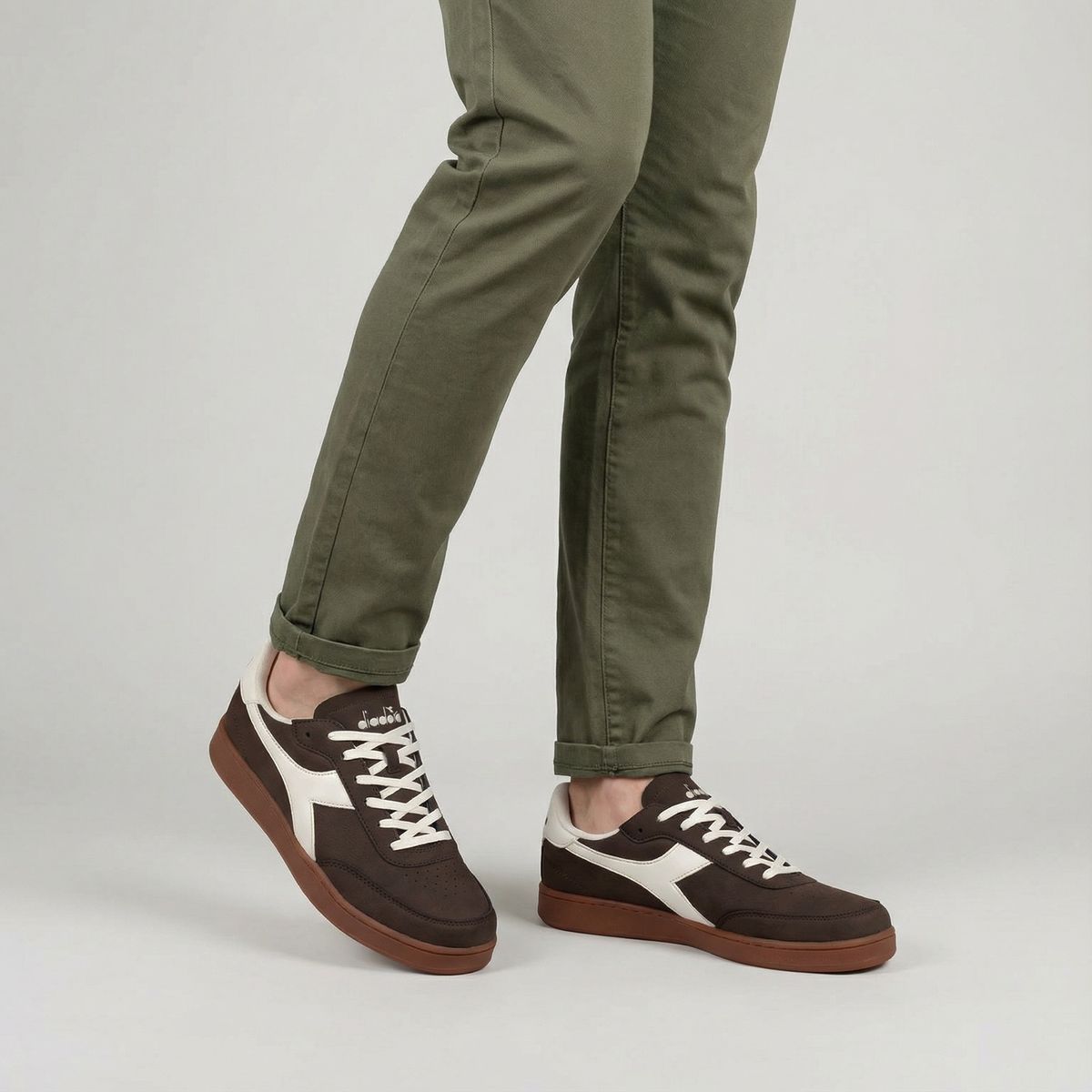 DIADORA - Court8 Zapatilla Urbana Hombre Café Diadora