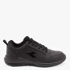 DIADORA - Solpu Zapatilla Escolar Unisex Niño Negro (34 A 39)