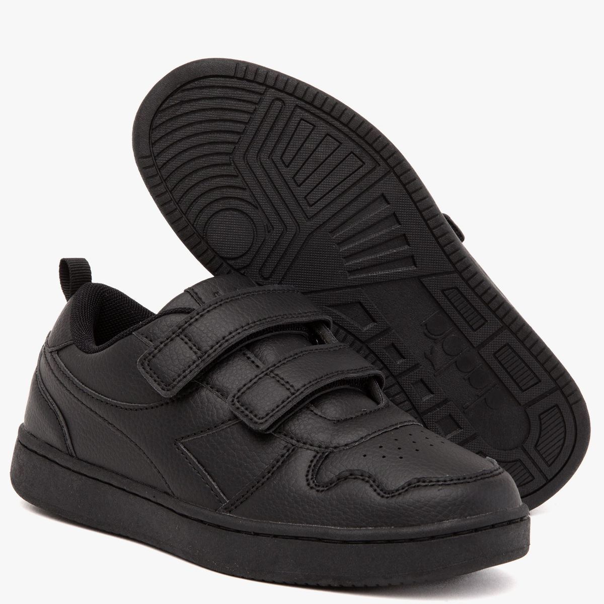 DIADORA - Crego Zapatilla Escolar Unisex Niño Negro (34 a 39) Diadora