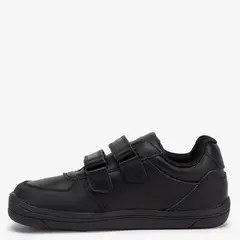 CONIGLIO - Zapatilla Escolar Unisex Niño Cuero Negro (27 A 33)
