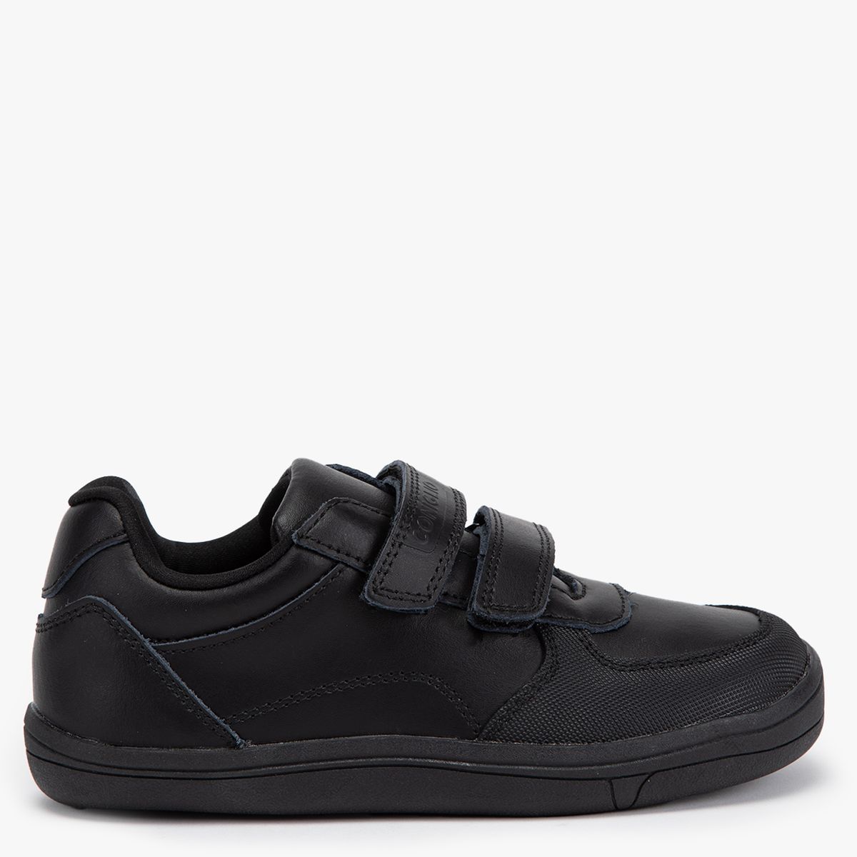 CONIGLIO - Zapatilla Escolar Unisex Niño Cuero Negro (27 A 33) Coniglio