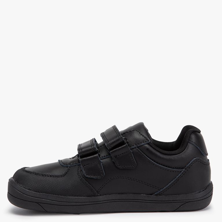 CONIGLIO Zapatilla Escolar Unisex Niño Cuero Negro (27 A 33)