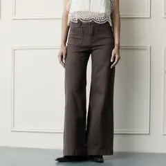 BASEMENT - Jeans Wide Leg Mujer