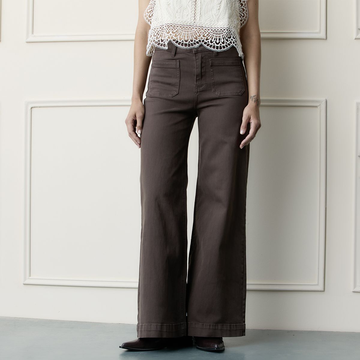 BASEMENT - Jeans Wide Leg Mujer Basement