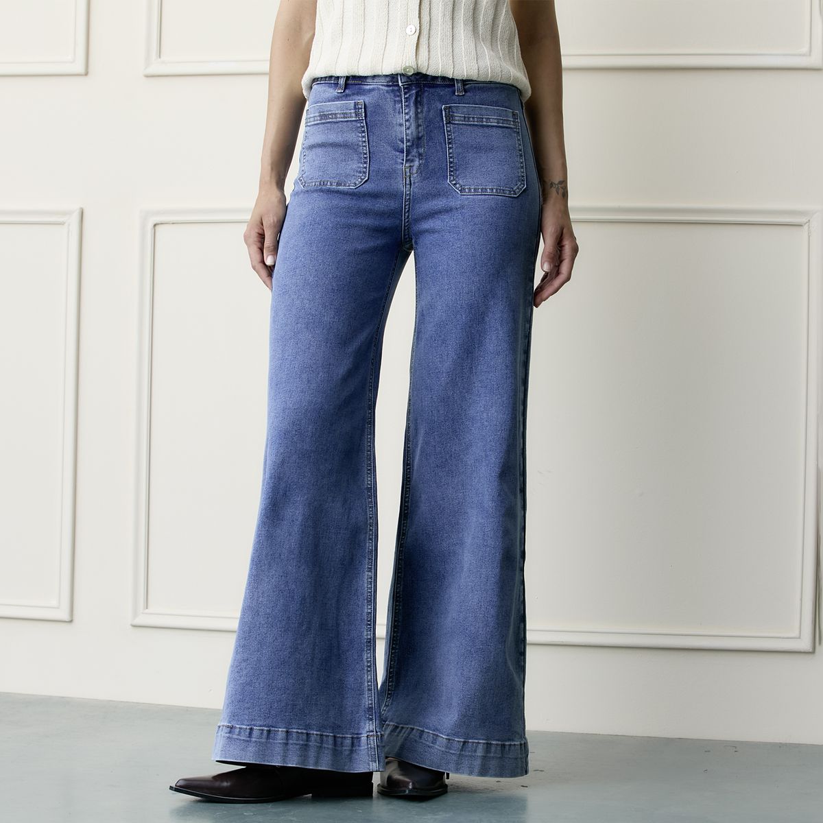 BASEMENT - Jeans Wide Leg Mujer Basement