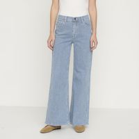 Jeans Wide Leg Tiro Medio Mujer
