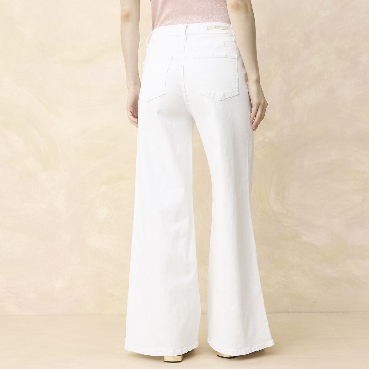 ELLE - Jeans Wide Leg Tiro Medio Mujer Elle