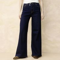 Jeans Wide Leg Tiro Medio Mujer