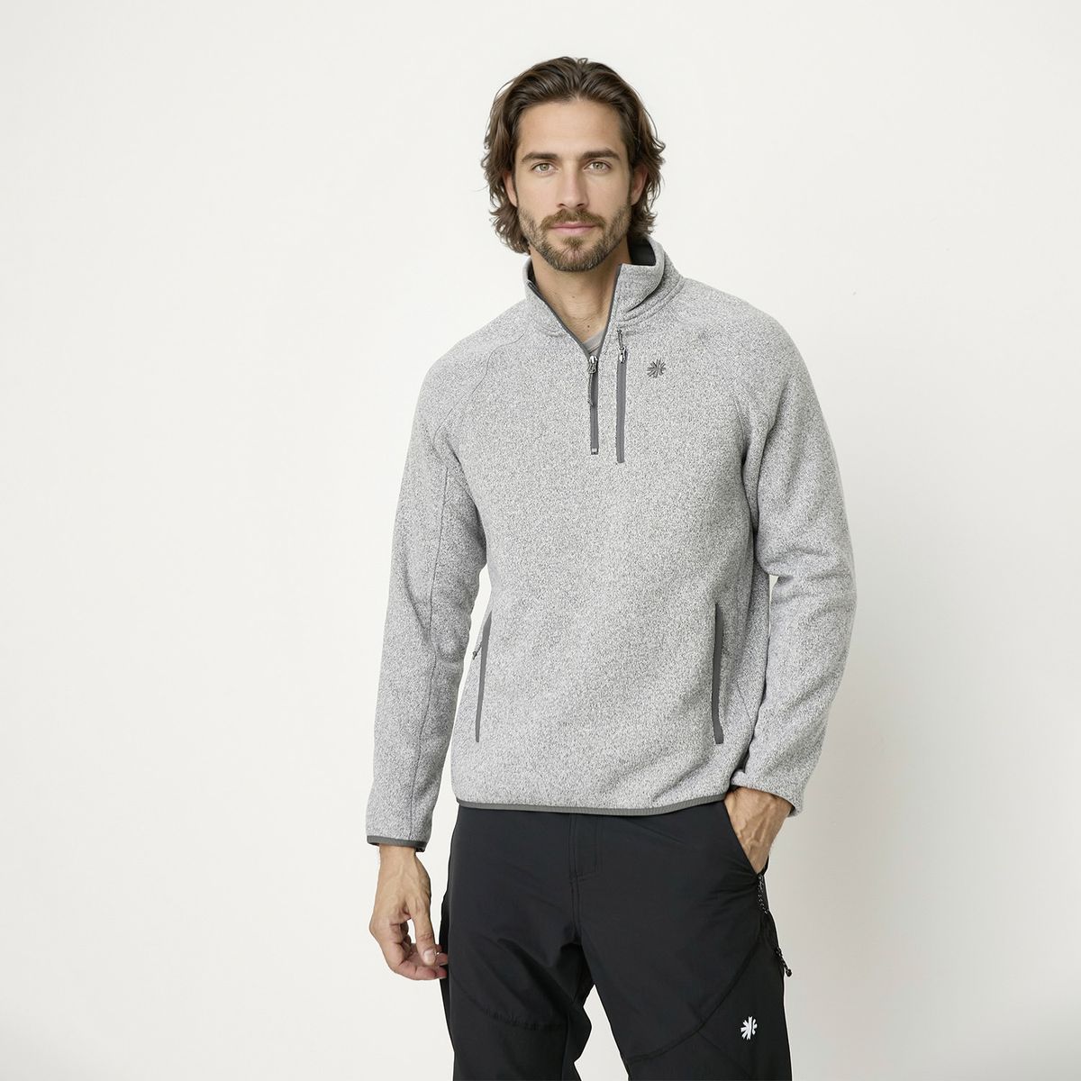 MOUNTAIN GEAR - Polar Deportivo Mountain Gear Hombre Manga Larga Con Cremallera