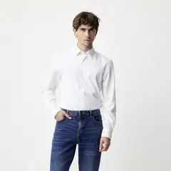 BASEMENT - Camisa Manga Larga Hombre