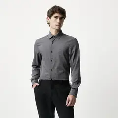 BASEMENT - Camisa Manga Larga Hombre