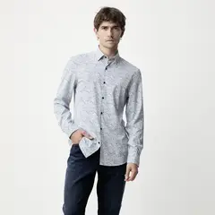 BASEMENT - Camisa Manga Larga Hombre