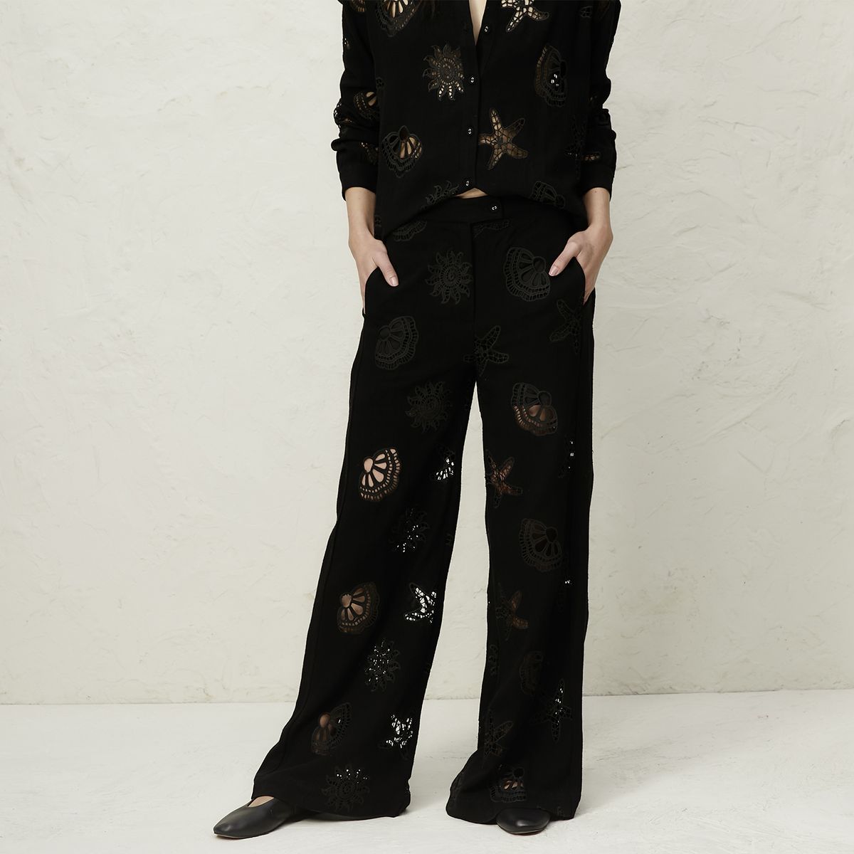 BASEMENT - Pantalón Mujer 100% lino x Fran Larrain Basement