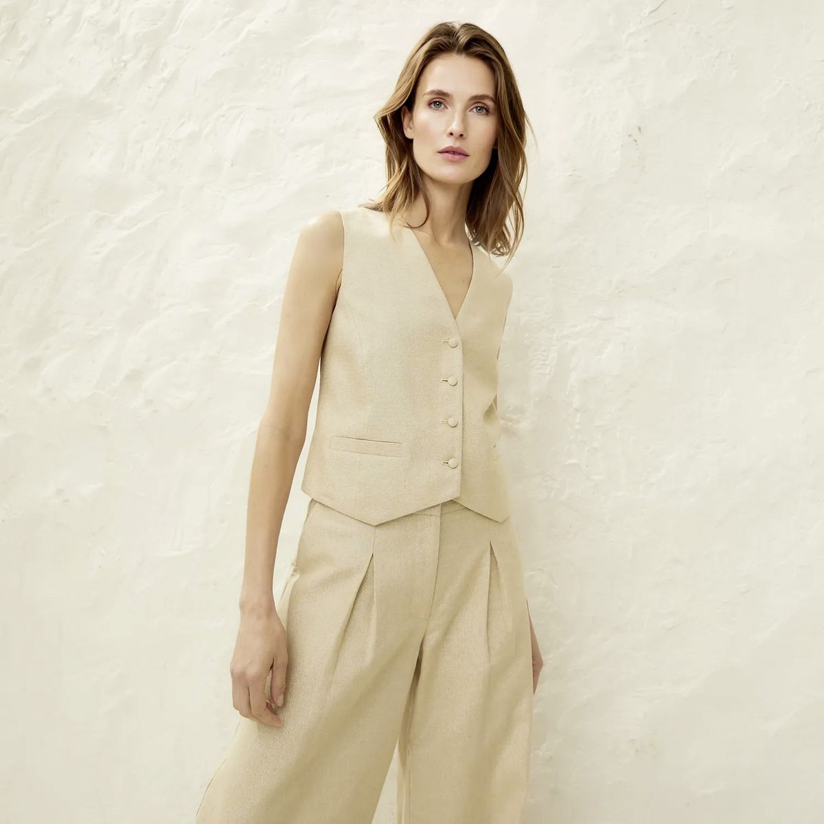 APOLOGY - Vest Sin Manga Algodón Mujer Apology