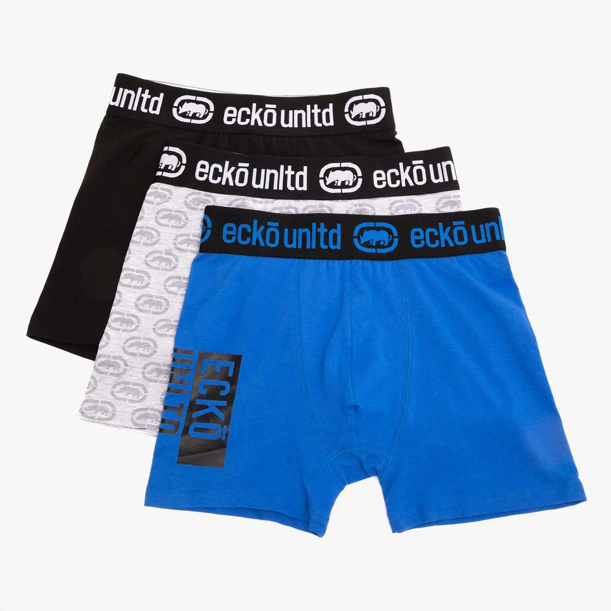 ECKO - Pack 3 Boxer Algodón Niño Ecko