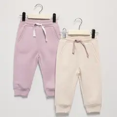 YAMP - Pack De 2 Pantalónes De Buzo Bebé Niña