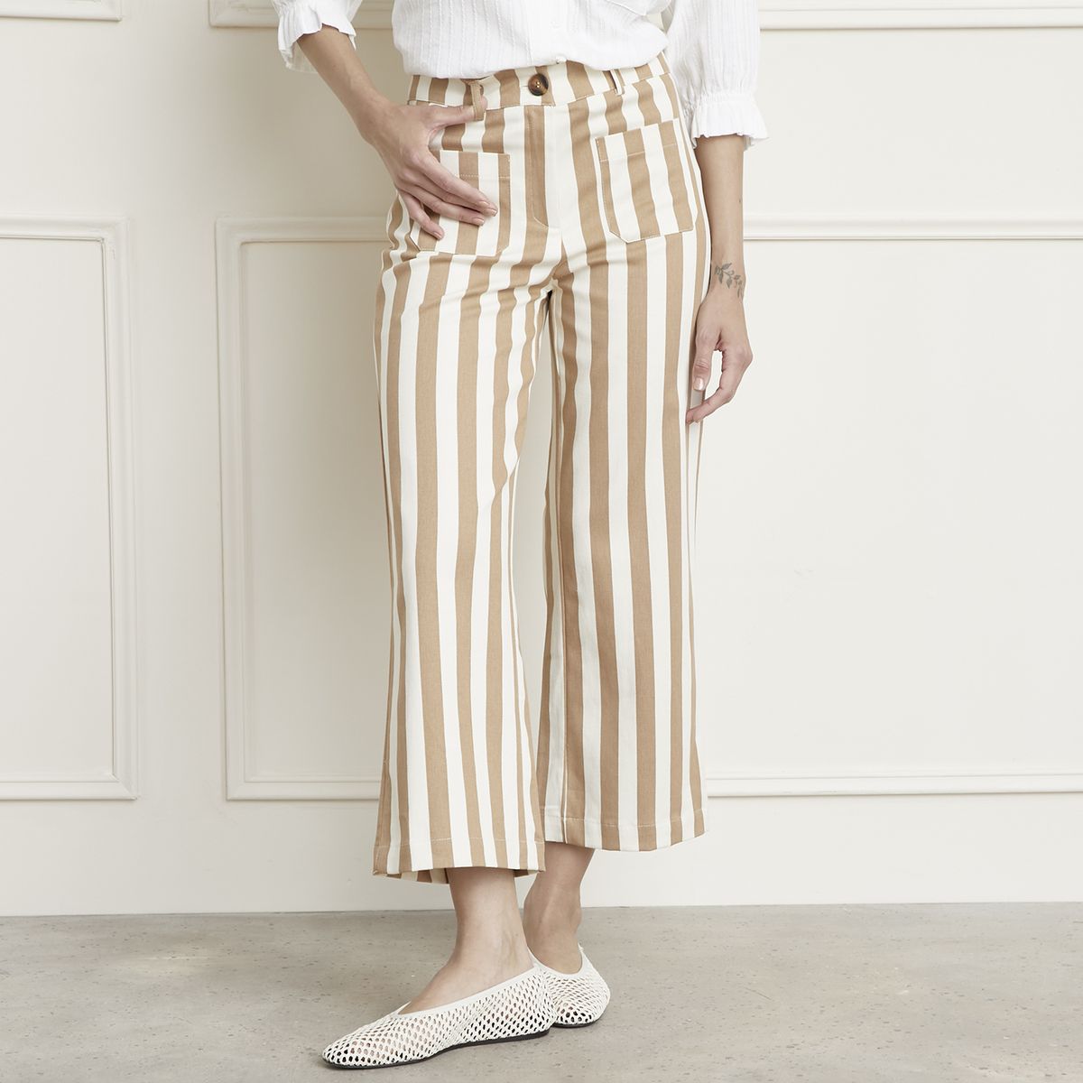 BASEMENT - Pantalón Tiro Alto Mujer Basement