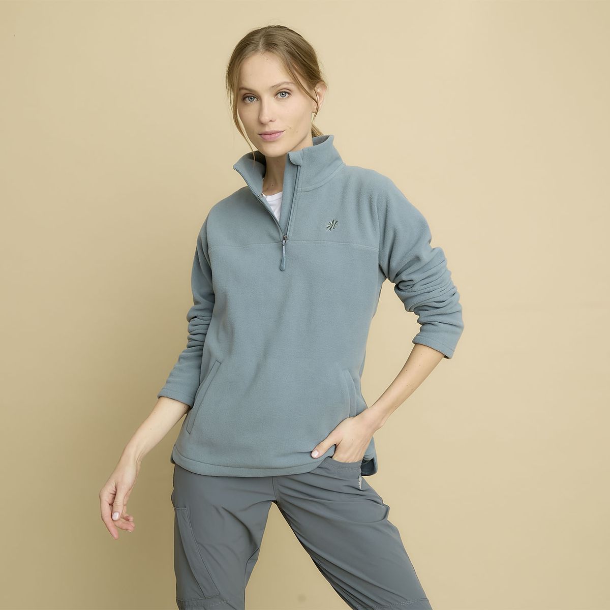 MOUNTAIN GEAR - Polar Deportivo Mountain Gear Manga Larga Mujer Con Cremallera