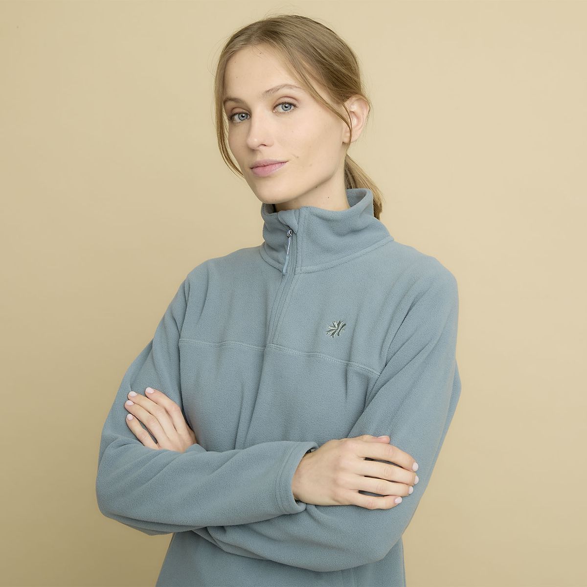 MOUNTAIN GEAR - Polar Deportivo Mountain Gear Manga Larga Mujer Con Cremallera