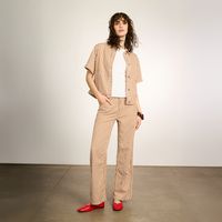 Pantalón Wide Leg Tiro Alto Mujer