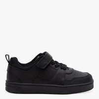 Zapatilla Escolar Niño Cuero Negro (27 A 40)