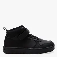 Zapatilla Escolar Niño Cuero Negro (27 A 40)