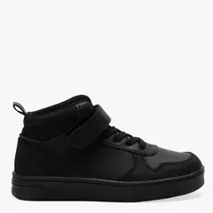 FEDERATION - Zapatilla Escolar Niño Cuero Negro (27 A 40)