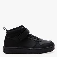 Zapatilla Escolar Niño Cuero Negro (27 A 40)